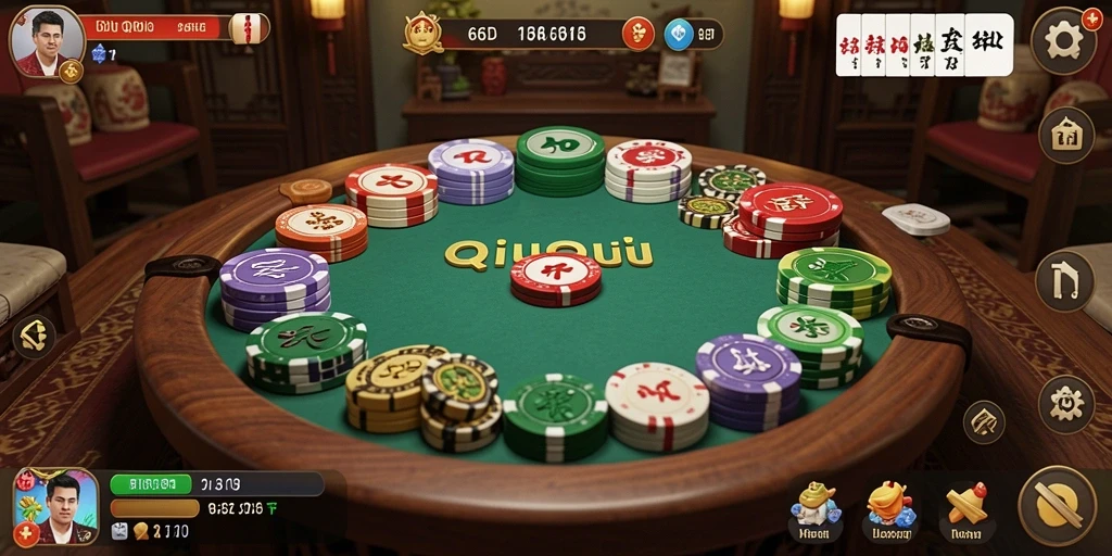 Screenshot gameplay QiuQiu yang menampilkan aksi seru di 66D.