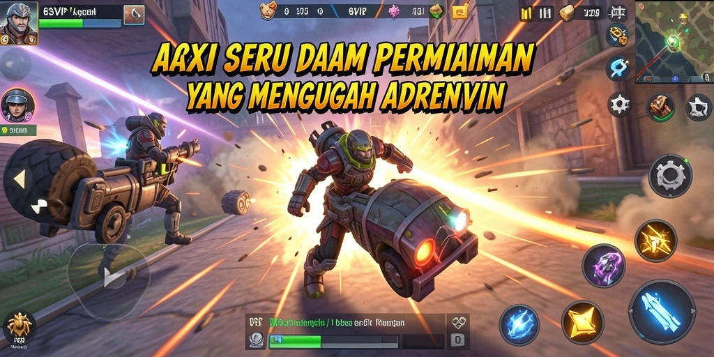 Tampilan aksi seru di 6SVIP dengan grafis yang memukau.