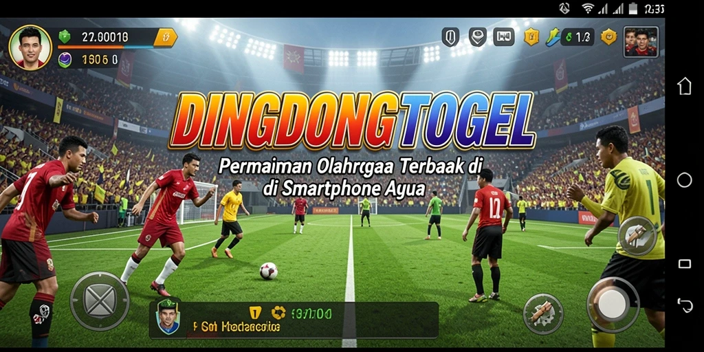 Tampilan gameplay seru dalam DINGDONGTOGEL dengan aksi olahraga yang mendebarkan.