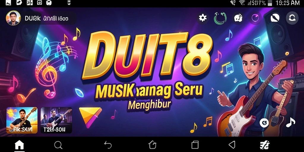 Tampilan menarik dari gameplay <strong>DUIT8</strong> saat bermain musik.