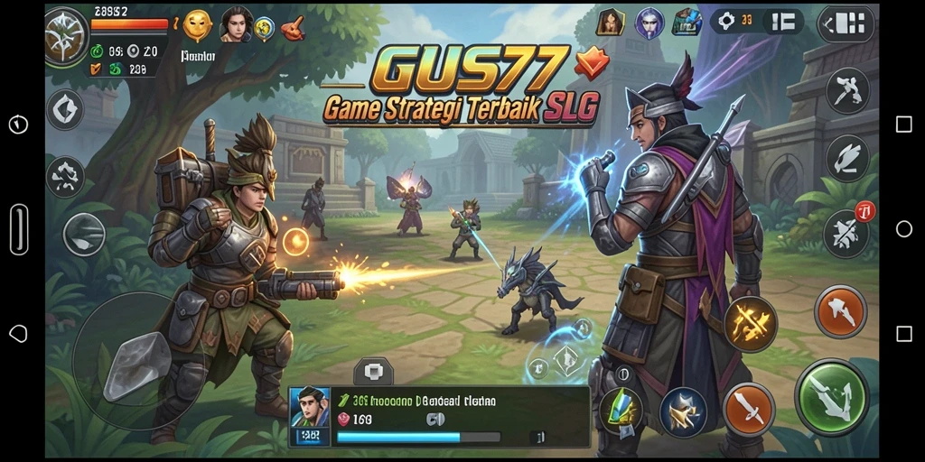 Tampilan gameplay GUS77 yang menegangkan dan strategis.