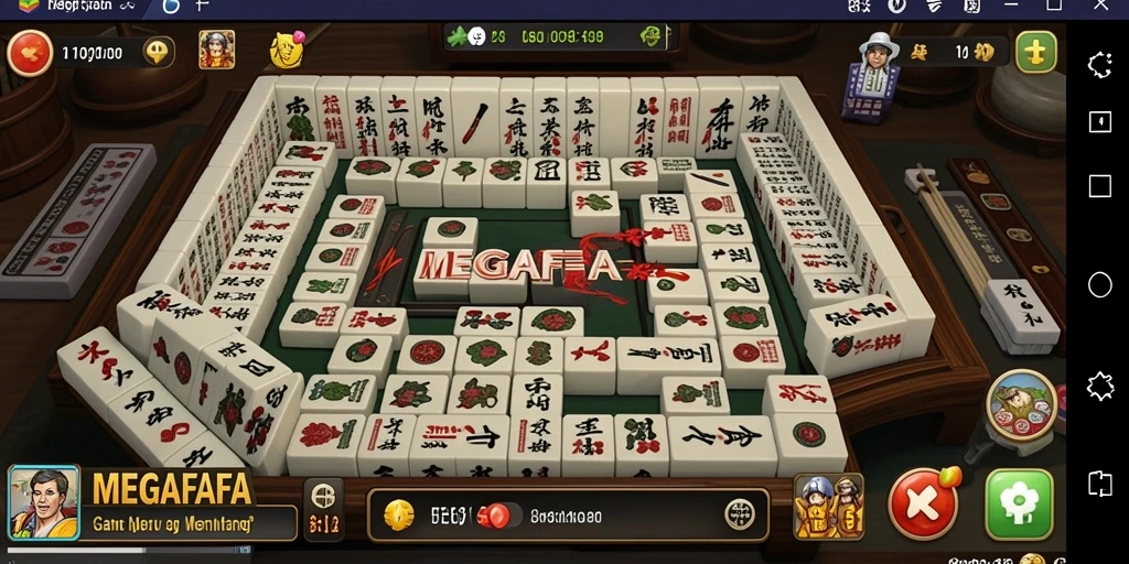 Tampilan gameplay MEGAFAFA yang seru dan menantang.