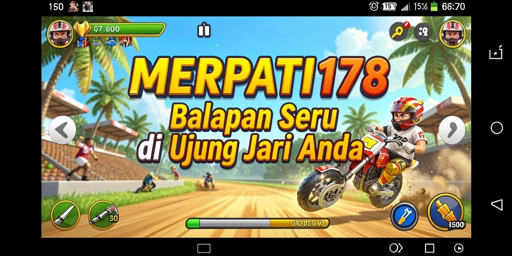 Gameplay seru dalam balapan di MERPATI178 dengan grafis yang menawan.