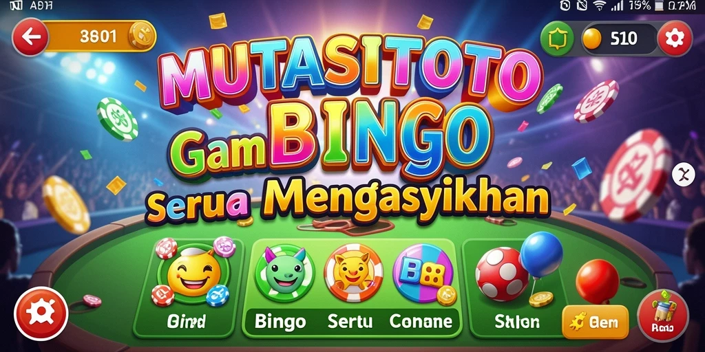 Tampilan gameplay seru di <strong>MUTASITOTO</strong> dengan interaksi bingo yang menyenangkan.