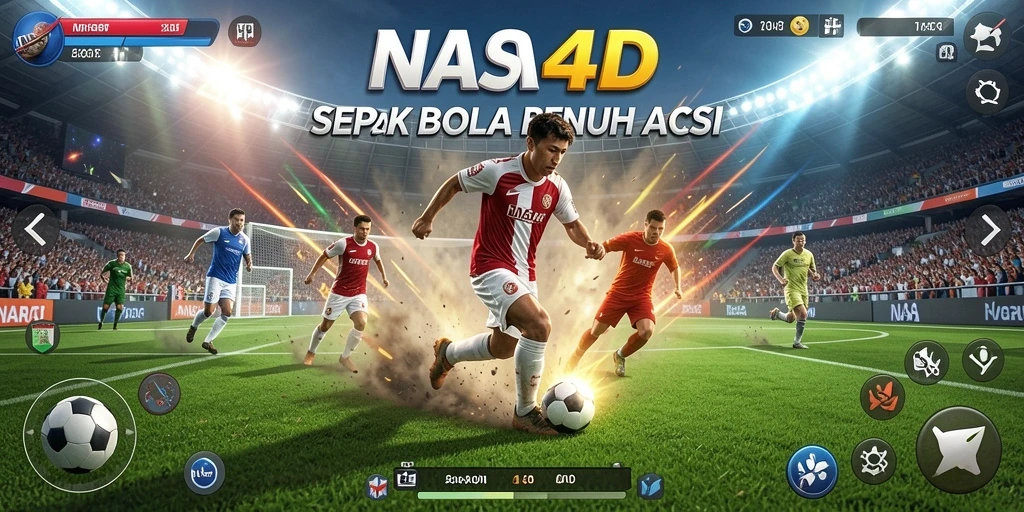 Gameplay seru dari NASA4D dengan tim sepak bola.