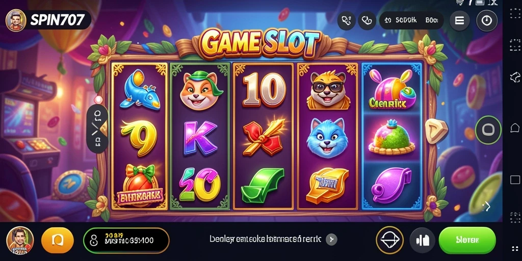 Tampilan gameplay menarik dari SPIN707 yang memukau.