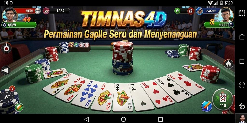 Tampilan gameplay Gaple yang seru dan interaktif.
